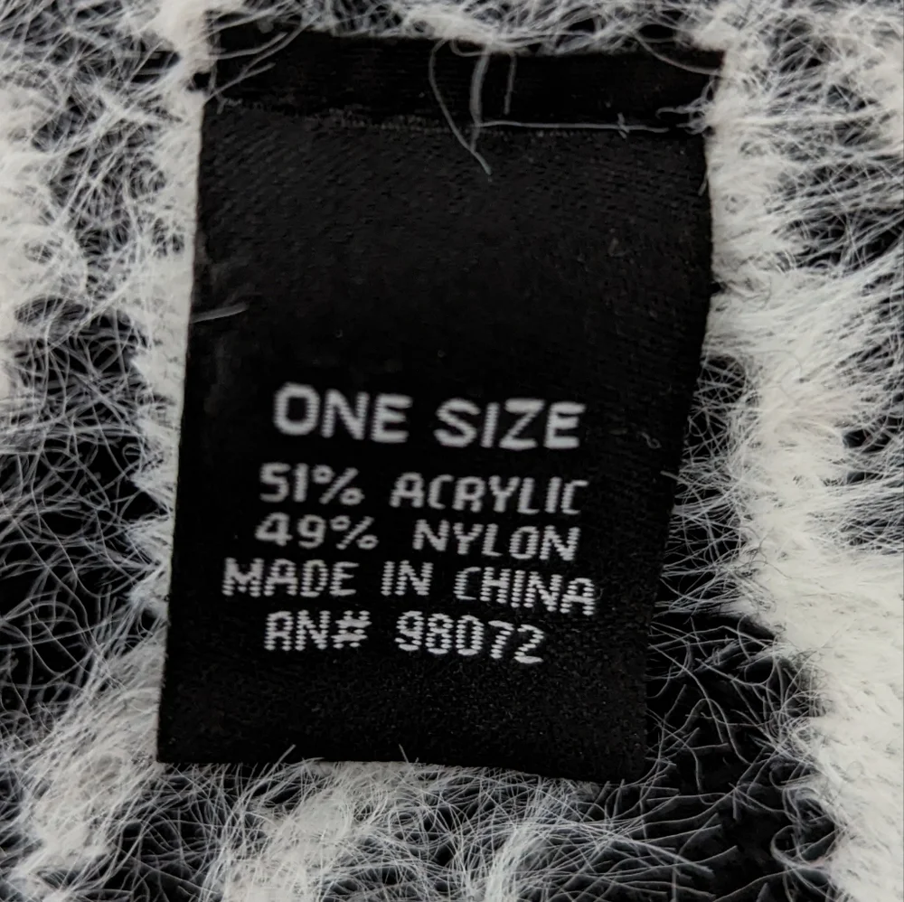 DKNY Zebra Print Fuzzy‎ Scarf
